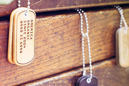 Wood Dog Tags