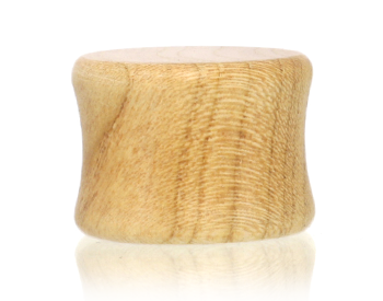 Ear gauge double flare wearing style.  