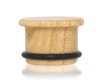 Ear gauge top hat wearing style. 