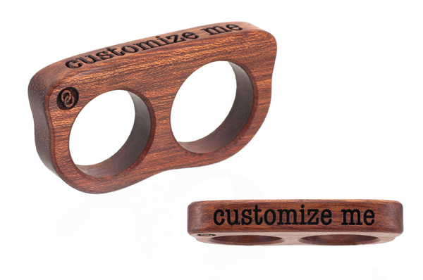 Custom 2 finger Bloodwood wood ring, wood ring, custom ring.