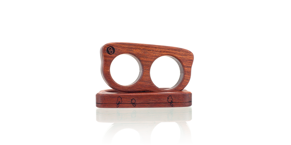 Birds 2 finger Bloodwood wood ring, wood ring.