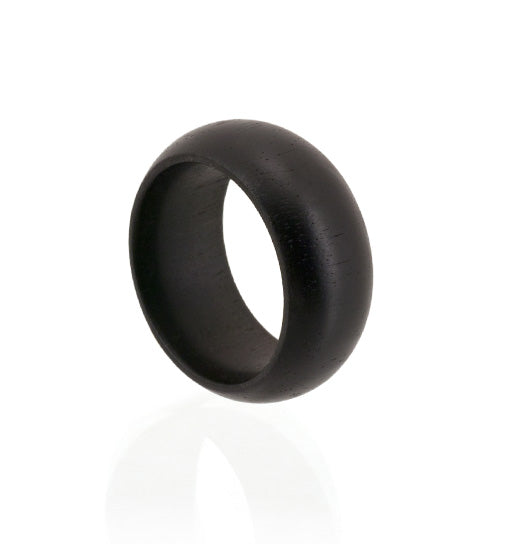 Ebony wood ring. 
