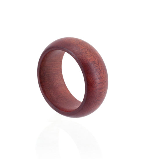 Pink Ivory wood ring. 