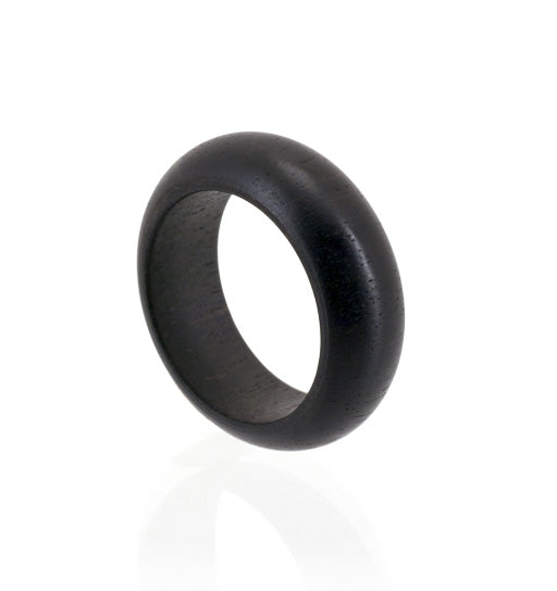 Ebony wood ring. 