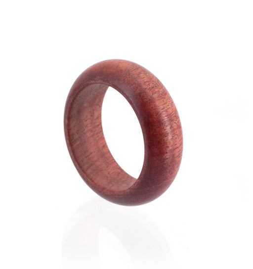 Pink Ivory wood ring. 