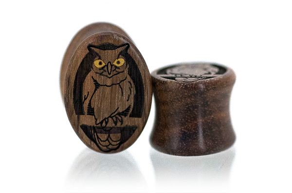 Chechen Owl Oval Plugs