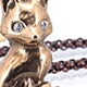Foxes Pendant - Bronze