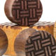 Parquet Pattern Plugs - Curly Maple