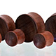 Bloodwood Concave Plugs